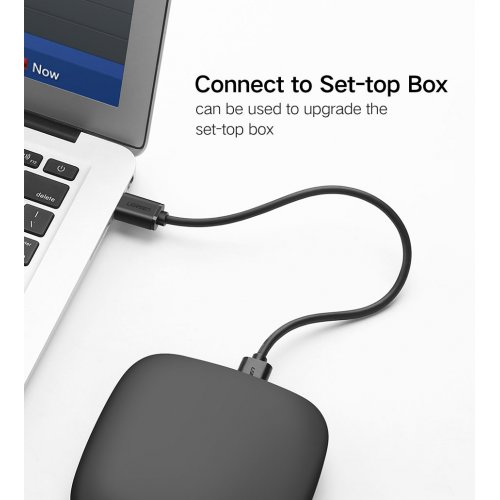 Кабель Ugreen US102 USB 2.0 to USB 1m (10309) Black купить в Украине: Киев, Днепр, Харьков, Одесса  | Низкая цена, отзывы, характеристики от TELEMART фото