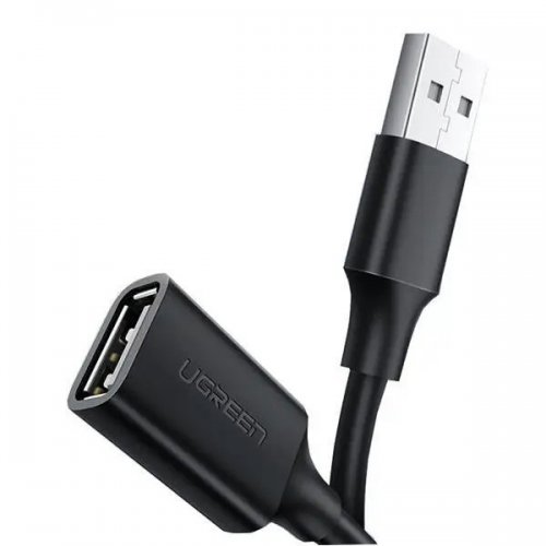 Удлинитель Ugreen US103 USB 2.0 to USB 1m (10314) Black купить в Украине: Киев, Днепр, Харьков, Одесса  | Низкая цена, отзывы, характеристики от TELEMART фото