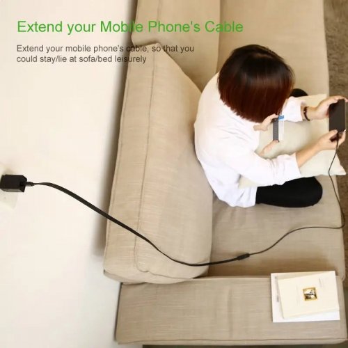 Удлинитель Ugreen US103 USB 2.0 to USB 1m (10314) Black купить в Украине: Киев, Днепр, Харьков, Одесса  | Низкая цена, отзывы, характеристики от TELEMART фото