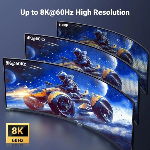 Кабель Ugreen HD164 Micro HDMI to HDMI 2.1 8K 2m (15517) Black купити в Україні: Київ, Львів, Хмельницький, Тернопіль | Низька ціна, відгуки, характеристики від TELEMART фото