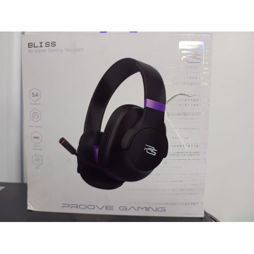 Уценка наушники Proove Gaming Bliss (GHBL00010001) Black (Повреждена упаковка, 824279) купить в Украине: Киев, Днепр, Харьков, Одесса  | Низкая цена, отзывы, характеристики от TELEMART фото