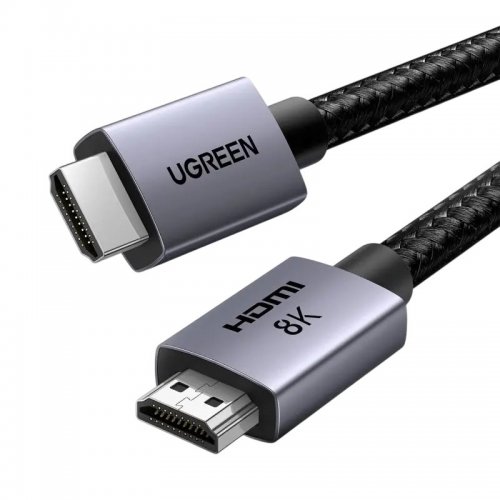 Кабель Ugreen HD171 HDMI to HDMI 8K V2.1 3m (25911) Gray купити в Україні: Київ, Львів, Хмельницький, Тернопіль | Низька ціна, відгуки, характеристики від TELEMART фото