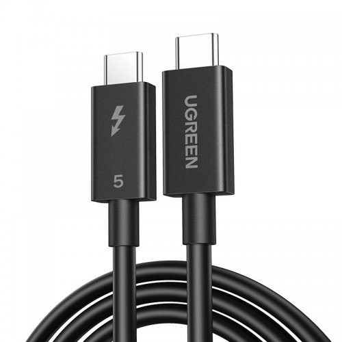 Кабель Ugreen L703 Thunderbolt 5 USB Type-C to USB Type-C 16K 1m (45996) Black купити в Україні: Київ, Львів, Хмельницький, Тернопіль | Низька ціна, відгуки, характеристики від TELEMART фото