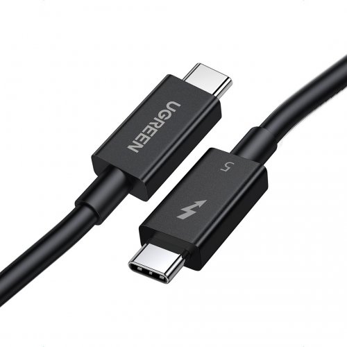 Кабель Ugreen L703 Thunderbolt 5 USB Type-C to USB Type-C 16K 1m (45996) Black купити в Україні: Київ, Львів, Хмельницький, Тернопіль | Низька ціна, відгуки, характеристики від TELEMART фото