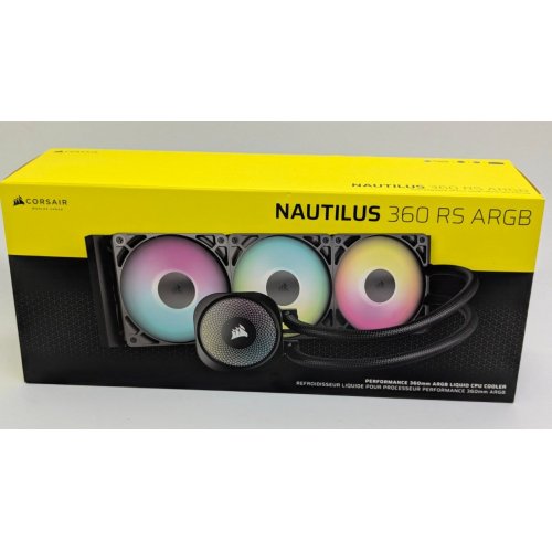 Готовая сво Corsair NAUTILUS 360 RS ARGB (CW-9060093-WW) Black (Восстановлено продавцом, 824295) купить в Украине: Киев, Днепр, Харьков, Одесса  | Проверка совместимости, низкая цена, отзывы, характеристики от TELEMART фото