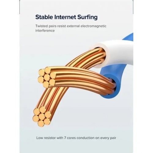 Патч-корд Ugreen NW102 Cat 6 U/UTP 3m (50175) Black купити в Україні: Київ, Львів, Хмельницький, Тернопіль | Низька ціна, відгуки, характеристики від TELEMART фото