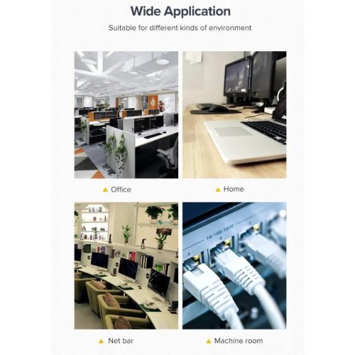 Патч-корд Ugreen NW102 Cat 6 U/UTP 20m (50181) Black купити в Україні: Київ, Львів, Хмельницький, Тернопіль | Низька ціна, відгуки, характеристики від TELEMART фото