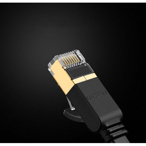 Патч-корд Ugreen NW106 Cat 7 U/FTP 10m (11265) Black купити в Україні: Київ, Львів, Хмельницький, Тернопіль | Низька ціна, відгуки, характеристики від TELEMART фото