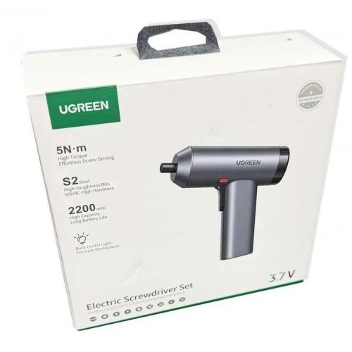 Шуруповерт з набором біт Ugreen UT118 Electric Screwdriver Set (15712) купити в Україні: Київ, Львів, Хмельницький, Тернопіль | Низька ціна, відгуки, характеристики від TELEMART фото