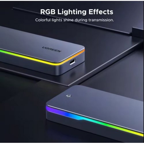 Внешний карман Ugreen CM777 M.2 NVMe/SATA to USB Type-C (25665) Grey купить в Украине: Киев, Днепр, Харьков, Одесса  | Низкая цена, отзывы, характеристики от TELEMART фото