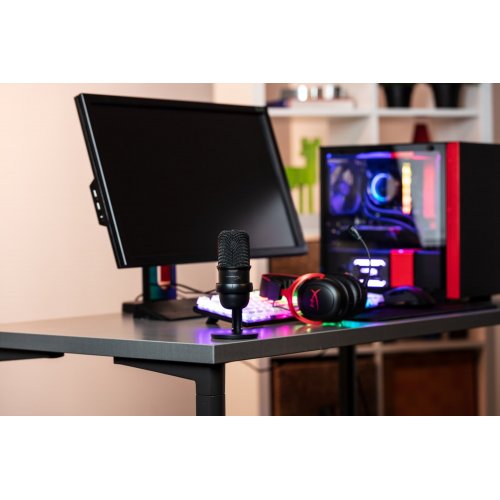 Уцінка мікрофон HyperX SoloCast (HMIS1X-XX-BK/G/4P5P8AA) Black (Розкрита упаковка, 824345) купити в Україні: Київ, Львів, Хмельницький, Тернопіль | Низька ціна, відгуки, характеристики від TELEMART фото