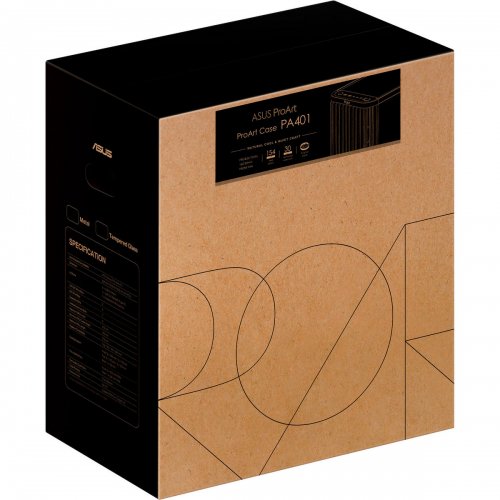 Корпус Asus ProArt PA401 Tempered Glass без БЖ (90DC00M0-B39020) Black купити в Україні: Київ, Львів, Хмельницький, Тернопіль | Перевірка сумісності, низька ціна, відгуки, характеристики від TELEMART фото