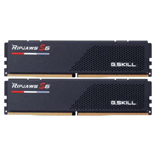 Озу G.Skill DDR5 32GB (2x16GB) 6000Mhz Ripjaws S5 Black (F5-6000J3040F16GX2-RS5K) (Восстановлено продавцом, 824370) купить в Украине: Киев, Днепр, Харьков, Одесса  | Проверка совместимости, низкая цена, отзывы, характеристики от TELEMART фото