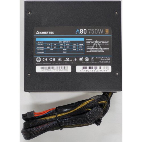 Блок живлення CHIEFTEC A-80 750W (CTG-750C) (Відновлено продавцем, 824382) купити в Україні: Київ, Львів, Хмельницький, Тернопіль | Перевірка сумісності, низька ціна, відгуки, характеристики від TELEMART фото