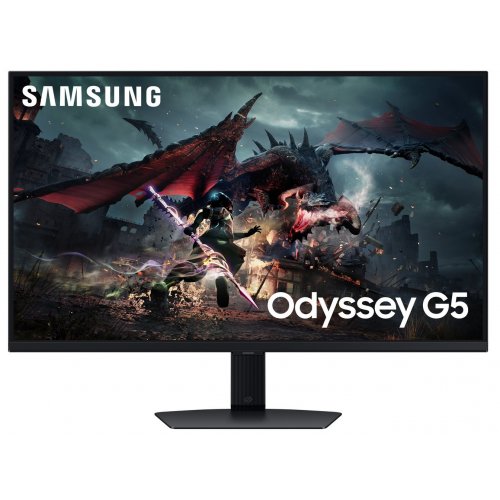 Уценка монитор Samsung 32" Odyssey G5 (LS32DG500EIXCI) Black (Повреждена упаковка, 824609) купить в Украине: Киев, Днепр, Харьков, Одесса  | Низкая цена, отзывы, характеристики от TELEMART фото