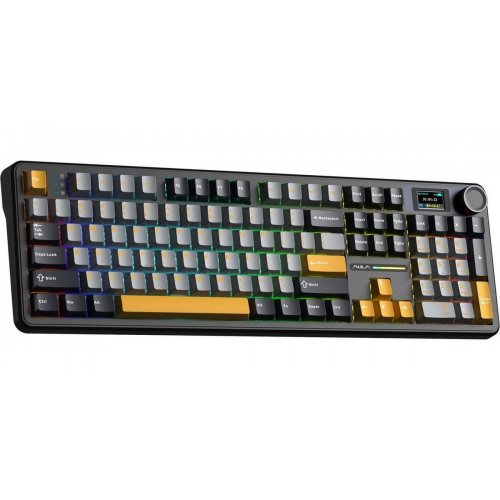 Клавіатура AULA F108 Pro Gasket Reaper Switch Wireless (6978080501295) Black купити в Україні: Київ, Львів, Хмельницький, Тернопіль | Низька ціна, відгуки, характеристики від TELEMART фото