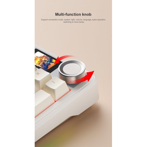 Клавіатура AULA F108 Pro Gasket Reaper Switch Wireless (6978080501295) Black купити в Україні: Київ, Львів, Хмельницький, Тернопіль | Низька ціна, відгуки, характеристики від TELEMART фото