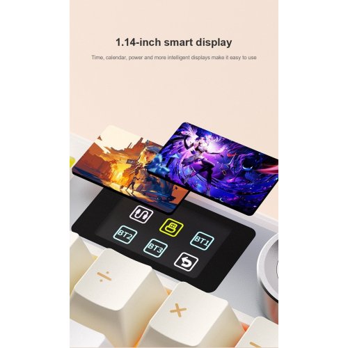 Клавіатура AULA F108 Pro Gasket Reaper Switch Wireless (6978080501295) Black купити в Україні: Київ, Львів, Хмельницький, Тернопіль | Низька ціна, відгуки, характеристики від TELEMART фото