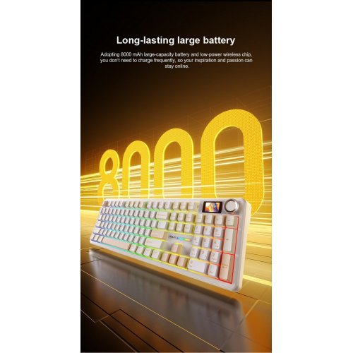 Клавіатура AULA F108 Pro Gasket Reaper Switch Wireless (6978080501295) Black купити в Україні: Київ, Львів, Хмельницький, Тернопіль | Низька ціна, відгуки, характеристики від TELEMART фото