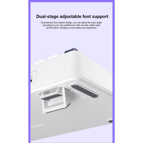 Клавіатура AULA F75 MAX Gasket Reaper Switch Wireless (6978080501158) White/Blue купити в Україні: Київ, Львів, Хмельницький, Тернопіль | Низька ціна, відгуки, характеристики від TELEMART фото