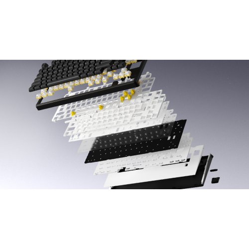 Клавіатура HATOR Skyfall 65 MAG Ultra 8K Aurum Ice Wireless (HTK1860UA) Black/White купити в Україні: Київ, Львів, Хмельницький, Тернопіль | Низька ціна, відгуки, характеристики від TELEMART фото