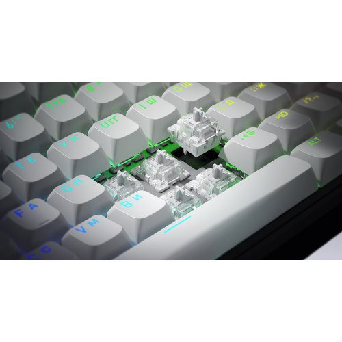 Клавіатура HATOR Skyfall 65 MAG Ultra 8K Aurum Ice Wireless (HTK1860UA) Black/White купити в Україні: Київ, Львів, Хмельницький, Тернопіль | Низька ціна, відгуки, характеристики від TELEMART фото