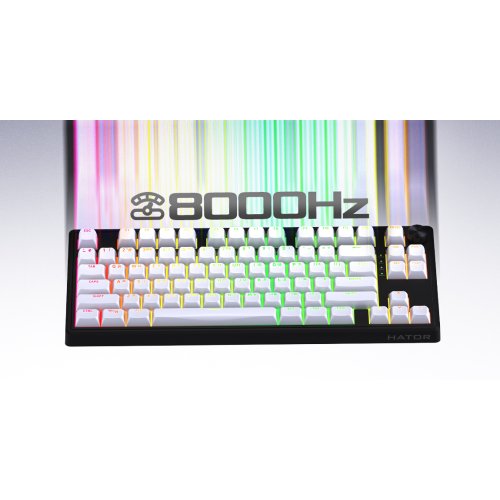 Клавіатура HATOR Skyfall 65 MAG Ultra 8K Aurum Ice Wireless (HTK1860UA) Black/White купити в Україні: Київ, Львів, Хмельницький, Тернопіль | Низька ціна, відгуки, характеристики від TELEMART фото