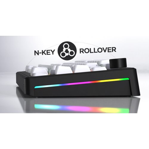 Клавиатура HATOR Skyfall 80 MAG Ultra 8K Aurum Ice Wireless (HTK1880UA) Black/White купить в Украине: Киев, Днепр, Харьков, Одесса  | Низкая цена, отзывы, характеристики от TELEMART фото