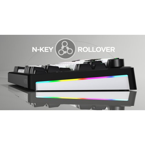 Клавиатура HATOR Skyfall 65 MAG Ultima 8K Aurum Ice Wireless (HTK3860UA) Black/White купить в Украине: Киев, Днепр, Харьков, Одесса  | Низкая цена, отзывы, характеристики от TELEMART фото