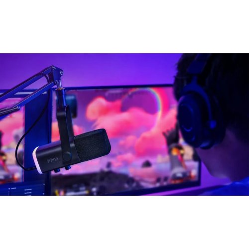 Микрофон Fifine AM8T Black купить в Украине: Киев, Днепр, Харьков, Одесса  | Низкая цена, отзывы, характеристики от TELEMART фото