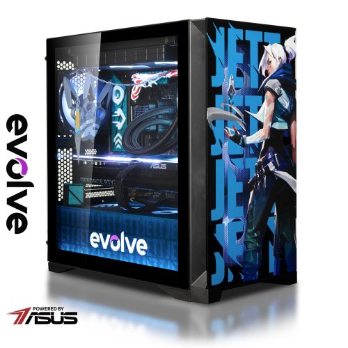 Компьютер EVOLVE SpeciaPart:Valorant Jett Edition (EVSP-VRJER770N507-D532S1TBK) Black купить в Украине: Киев, Днепр, Харьков, Одесса  | Низкая цена, отзывы, характеристики от TELEMART фото