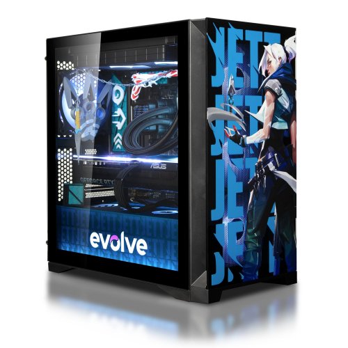 Компьютер EVOLVE SpeciaPart:Valorant Jett Edition (EVSP-VRJER770N507-D532S1TBK) Black купить в Украине: Киев, Днепр, Харьков, Одесса  | Низкая цена, отзывы, характеристики от TELEMART фото