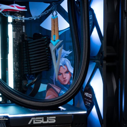 Компьютер EVOLVE SpeciaPart:Valorant Jett Edition (EVSP-VRJER770N507-D532S1TBK) Black купить в Украине: Киев, Днепр, Харьков, Одесса  | Низкая цена, отзывы, характеристики от TELEMART фото