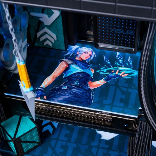 Компьютер EVOLVE SpeciaPart:Valorant Jett Edition (EVSP-VRJER770N507-D532S1TBK) Black купить в Украине: Киев, Днепр, Харьков, Одесса  | Низкая цена, отзывы, характеристики от TELEMART фото