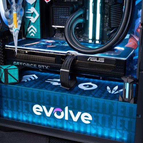 Компьютер EVOLVE SpeciaPart:Valorant Jett Edition (EVSP-VRJER770N507-D532S1TBK) Black купить в Украине: Киев, Днепр, Харьков, Одесса  | Низкая цена, отзывы, характеристики от TELEMART фото