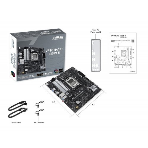 Уцінка материнська плата Asus PRIME B650M-R (sAM5, AMD B650) (Сліди використання, 825218) купити в Україні: Київ, Львів, Хмельницький, Тернопіль | Перевірка сумісності, низька ціна, відгуки, характеристики від TELEMART фото