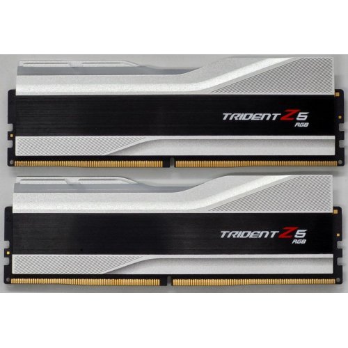 Озу G.Skill DDR5 32GB (2x16GB) 6400Mhz Trident Z5 Royal Silver (F5-6400J3239G16GX2-TR5S) (Восстановлено продавцом, 825294) купить в Украине: Киев, Днепр, Харьков, Одесса  | Проверка совместимости, низкая цена, отзывы, характеристики от TELEMART фото