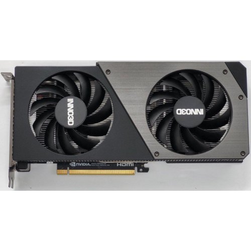 Видеокарта Inno3D GeForce RTX 4060 TWIN X2 OC 8192MB (N40602-08D6X-173051N) (Восстановлено продавцом, 825296) купить в Украине: Киев, Днепр, Харьков, Одесса  | Проверка совместимости, низкая цена, отзывы, характеристики от TELEMART фото
