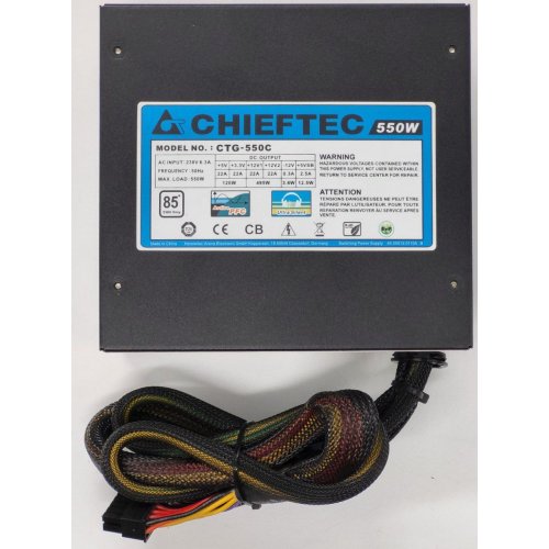 Блок живлення CHIEFTEC A-80 550W (CTG-550C) (Відновлено продавцем, 825300) купити в Україні: Київ, Львів, Хмельницький, Тернопіль | Перевірка сумісності, низька ціна, відгуки, характеристики від TELEMART фото