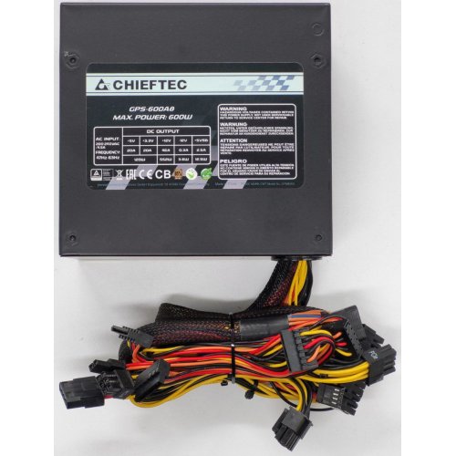 Блок живлення CHIEFTEC Smart 600W (GPS-600A8) (Відновлено продавцем, 825301) купити в Україні: Київ, Львів, Хмельницький, Тернопіль | Перевірка сумісності, низька ціна, відгуки, характеристики від TELEMART фото