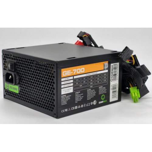 Блок живлення GAMEMAX GE-700 700W (GE-700) (Відновлено продавцем, 825302) купити в Україні: Київ, Львів, Хмельницький, Тернопіль | Перевірка сумісності, низька ціна, відгуки, характеристики від TELEMART фото