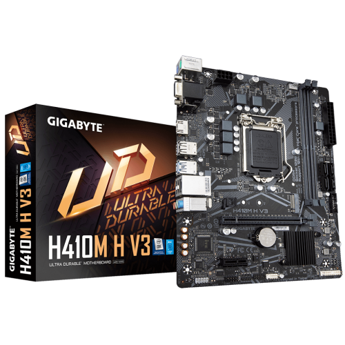 Материнская плата Gigabyte H410M H V3 (s1200, Intel H410) (Восстановлено продавцом, 825421) купить в Украине: Киев, Днепр, Харьков, Одесса  | Проверка совместимости, низкая цена, отзывы, характеристики от TELEMART фото
