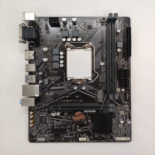 Материнская плата Gigabyte H410M H V3 (s1200, Intel H410) (Восстановлено продавцом, 825421) купить в Украине: Киев, Днепр, Харьков, Одесса  | Проверка совместимости, низкая цена, отзывы, характеристики от TELEMART фото