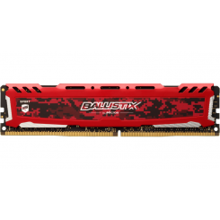 Озу Crucial DDR4 8GB 3000Mhz Ballistix Sport LT Red (BLS8G4D30AESEK) (Восстановлено продавцом, 825437)