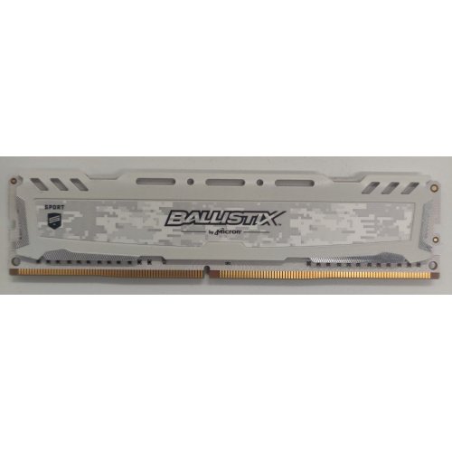 Озу Crucial DDR4 8GB 3000Mhz Ballistix Sport LT White (BLS8G4D30AESCK) (Восстановлено продавцом, 825438) купить в Украине: Киев, Днепр, Харьков, Одесса  | Проверка совместимости, низкая цена, отзывы, характеристики от TELEMART фото