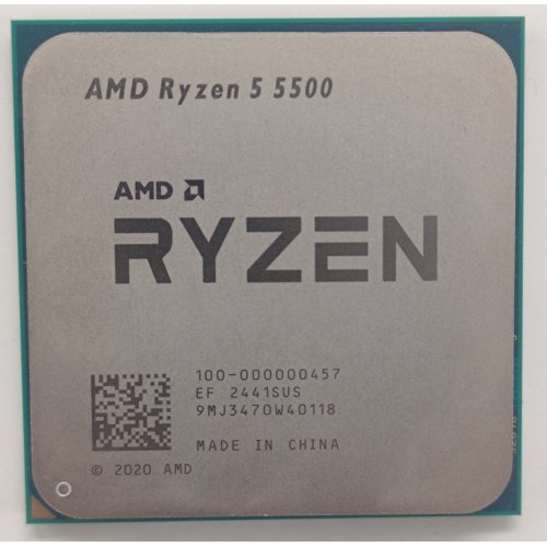 Процесор AMD Ryzen 5 5500 3.6(4.2)GHz 16MB sAM4 Tray (100-000000457) (Відновлено продавцем, 825441) купити в Україні: Київ, Львів, Хмельницький, Тернопіль, Івано-Франківськ | Перевірка сумісності, низька ціна, відгуки, характеристики від TELEMART фото