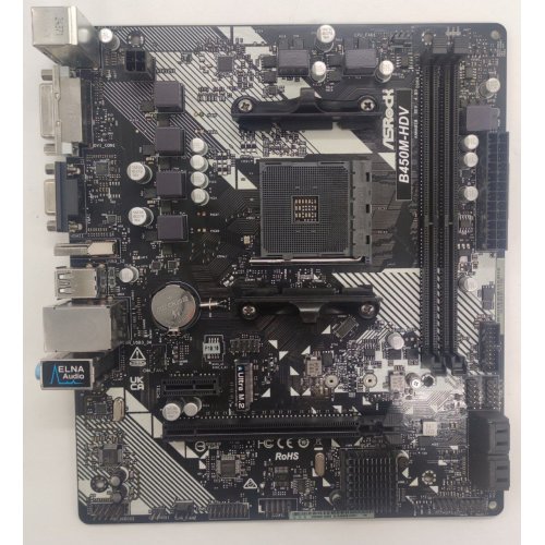 Материнская плата AsRock B450M-HDV R4.0 (sAM4, AMD B450) (Восстановлено продавцом, 825443) купить в Украине: Киев, Днепр, Харьков, Одесса  | Проверка совместимости, низкая цена, отзывы, характеристики от TELEMART фото