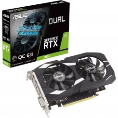 Видеокарта Asus Dual GeForce RTX 3050 OC 6144MB (DUAL-RTX3050-O6G) (Восстановлено продавцом, 825558)