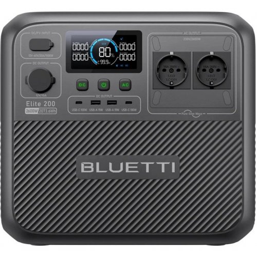 Зарядна станція BLUETTI Elite 200 V2 2600W 2073Wh купити в Україні: Київ, Львів, Хмельницький, Тернопіль | Низька ціна, відгуки, характеристики від TELEMART фото