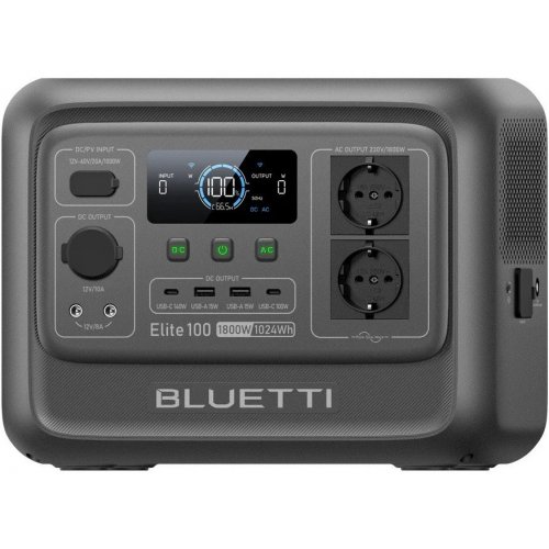 Зарядная станция BLUETTI Elite 100 V2 1800W 1024Wh купить в Украине: Киев, Днепр, Харьков, Одесса  | Низкая цена, отзывы, характеристики от TELEMART фото